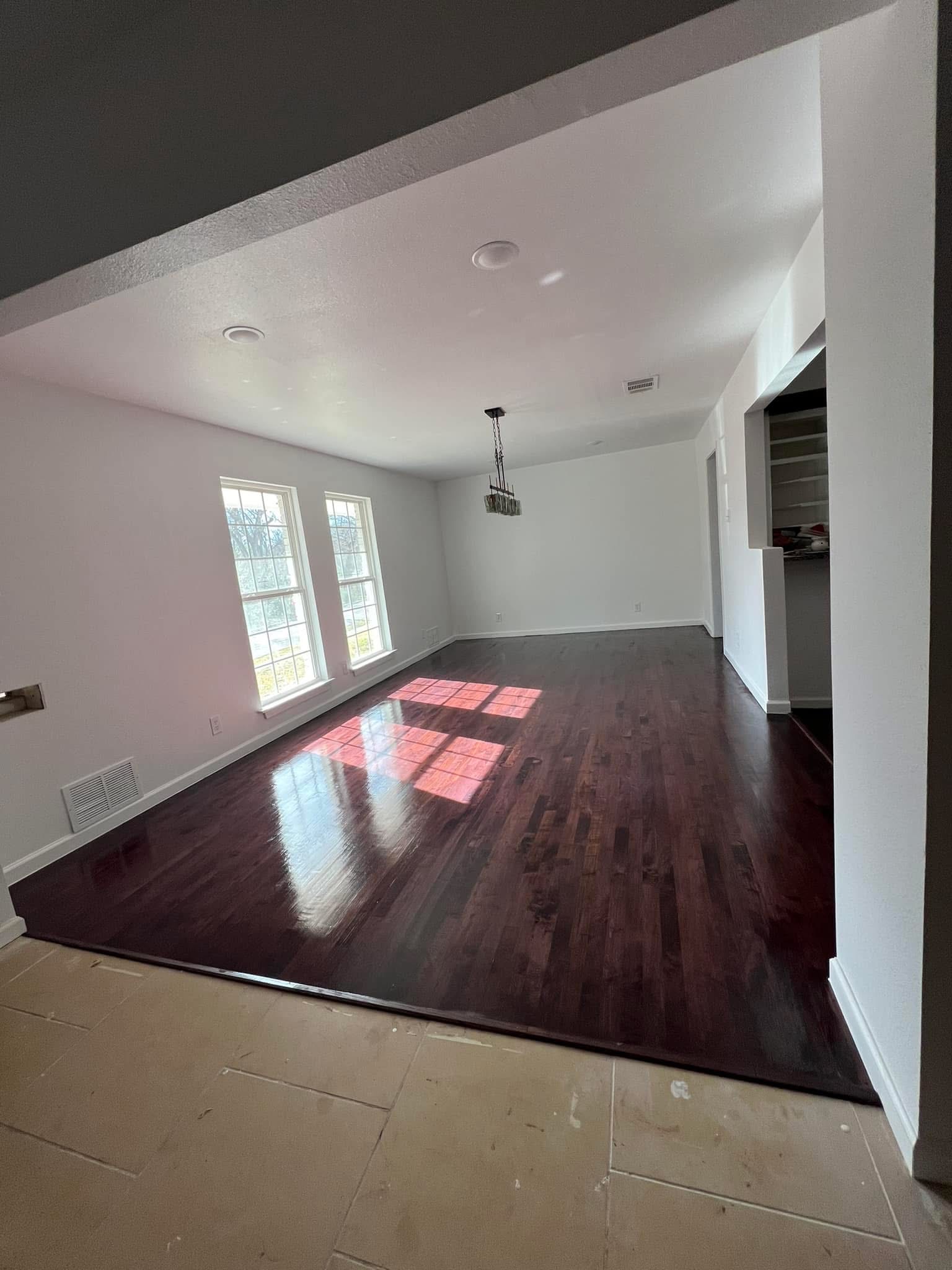 Flooring refinish after